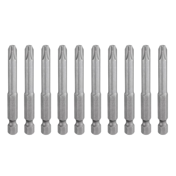 Uxcell Magnetic Phillips ScrewDriver Drill Bit Cross Head Screw Driver Drill Bit 10 Count PH3 x 65mm x 6mm