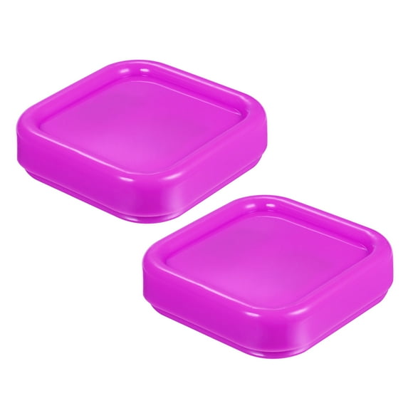 Uxcell Magnetic Pin Cushion Square Plastic Sewing Pin Holder Storage Case Tool, Rose Red 2 Pack