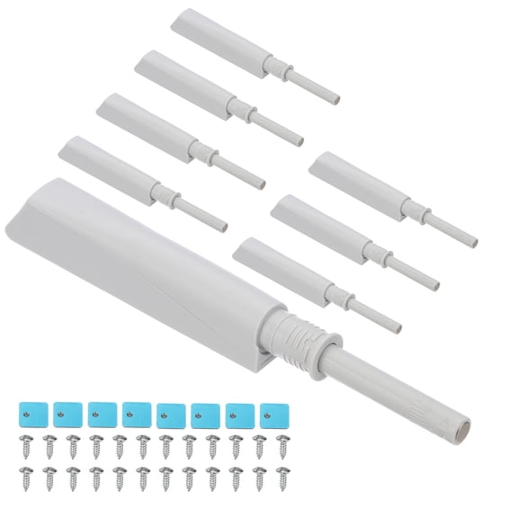 Uxcell Magnetic Push Latch, Double Push to Open Door Latch Hidden Push Touch Latch Closet Tip On Close Gray 8 Pcs
