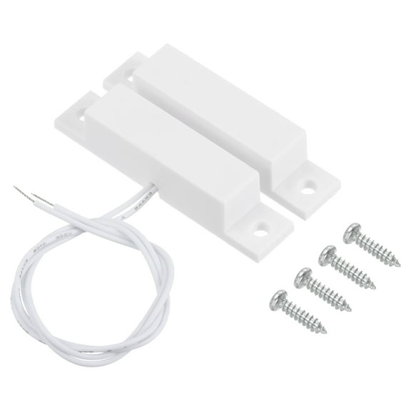Uxcell Magnetic Reed Switch, 1 Set NC Wired Door Window Contact Switch for Home