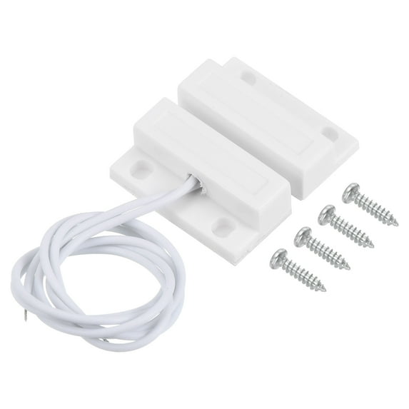 Uxcell Magnetic Reed Switch, 1 Set NO Wired Garage Door Window Contact Switch