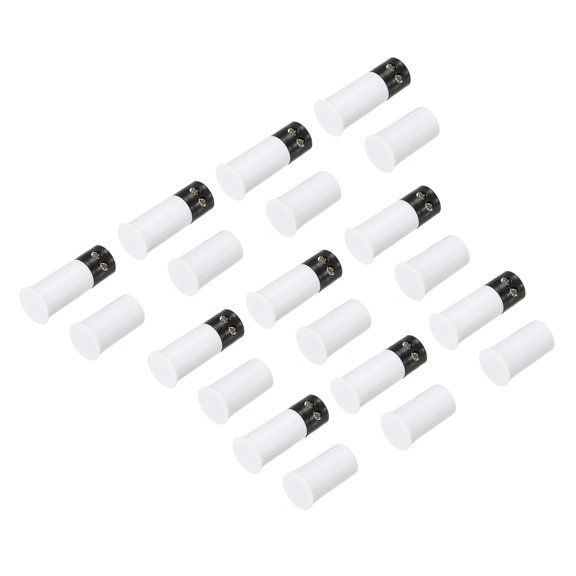 Uxcell Magnetic Reed Switch, 10 Pack NC Door Sensor Window Contact Switch, White Black