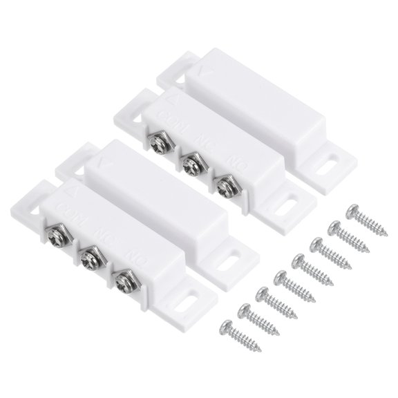 Uxcell Magnetic Reed Switch, 2 Sets NO NC Wired Door Window Reed Switch