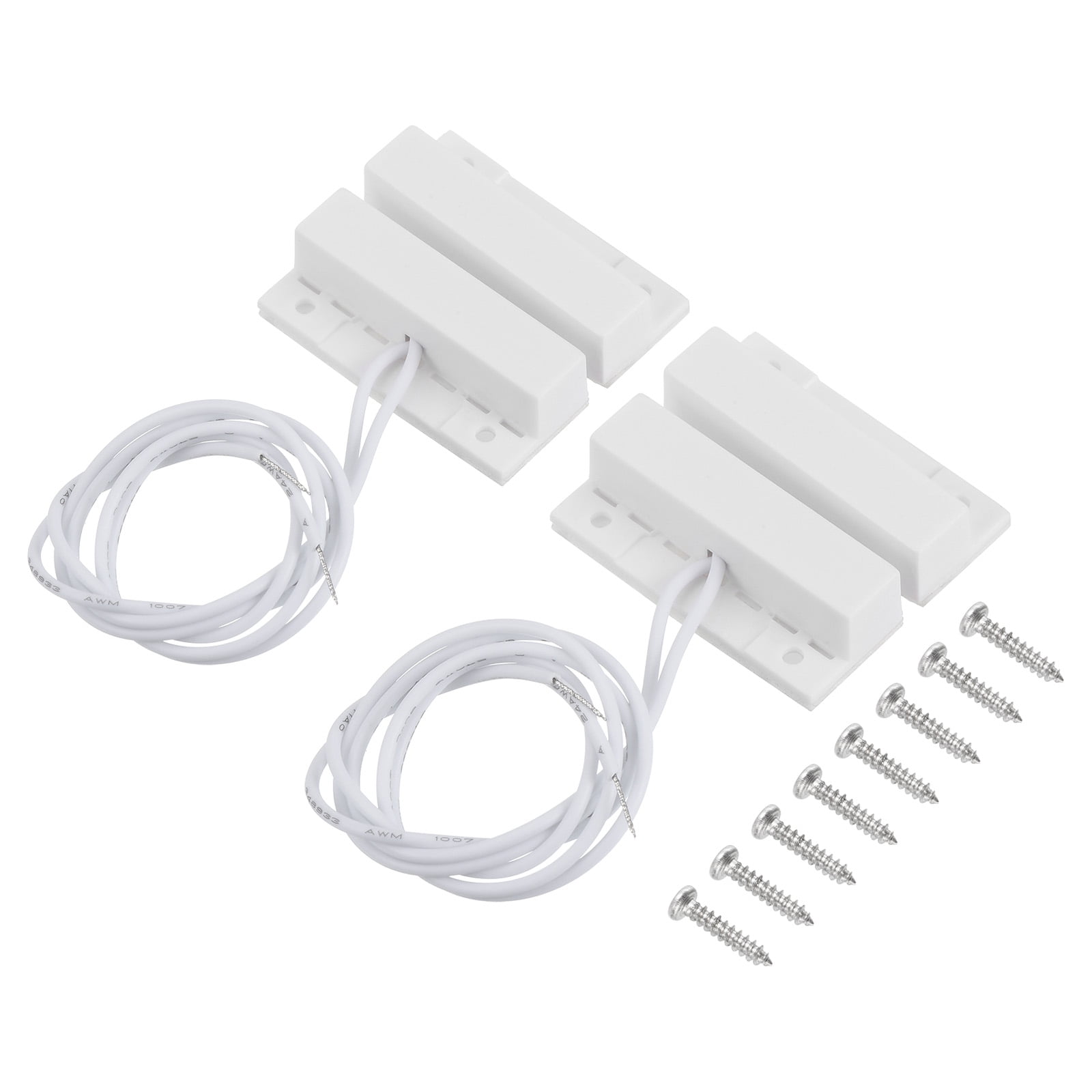Window Reed Switches Uxcell Magnetic Reed Switch, 2 Sets NO Wired Garage Door Window ...