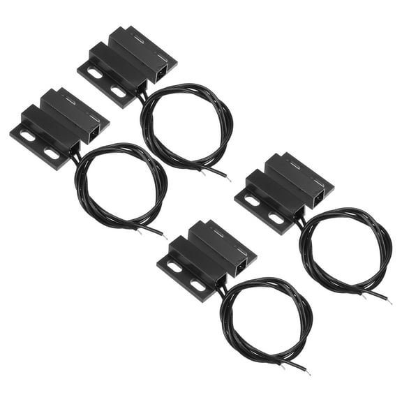 Uxcell Magnetic Reed Switch, 4 Pack NC Wired Magnetic Contact Switch, Black