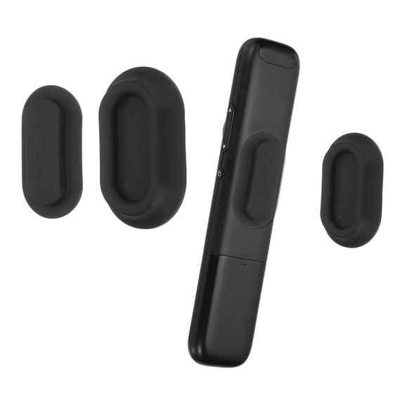 Uxcell Magnetic Remote Control Holder Wall Mount, Silicone Remote Control Organizer Strong for tv Remote Control Air Conditioning, 2 Pcs, Black