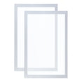 thumbnail image 1 of Uxcell Magnetic Sign Holder 8.5 x 11, 2 Pack Magnetic Display Frame A4 Magnetic Picture Frame for Refrigerator, Silvery, 1 of 4