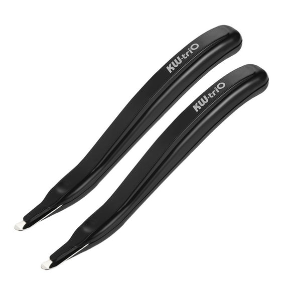 Uxcell Magnetic Staplers Puller Office Home Staple Remover Tools, Black 2 Pack