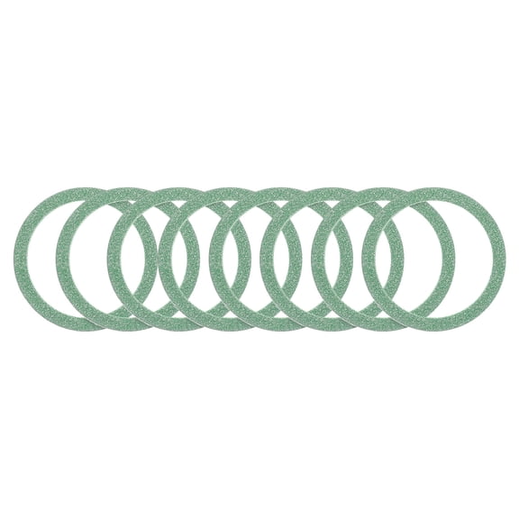 Uxcell Magnetic Sticker Ring, 8 Pack Universal Magnetic Adapter Ring Metal Sparkle Magnet Wireless Charging Conversion Kit for Mobile Phone Case Wireless Charger (Green)