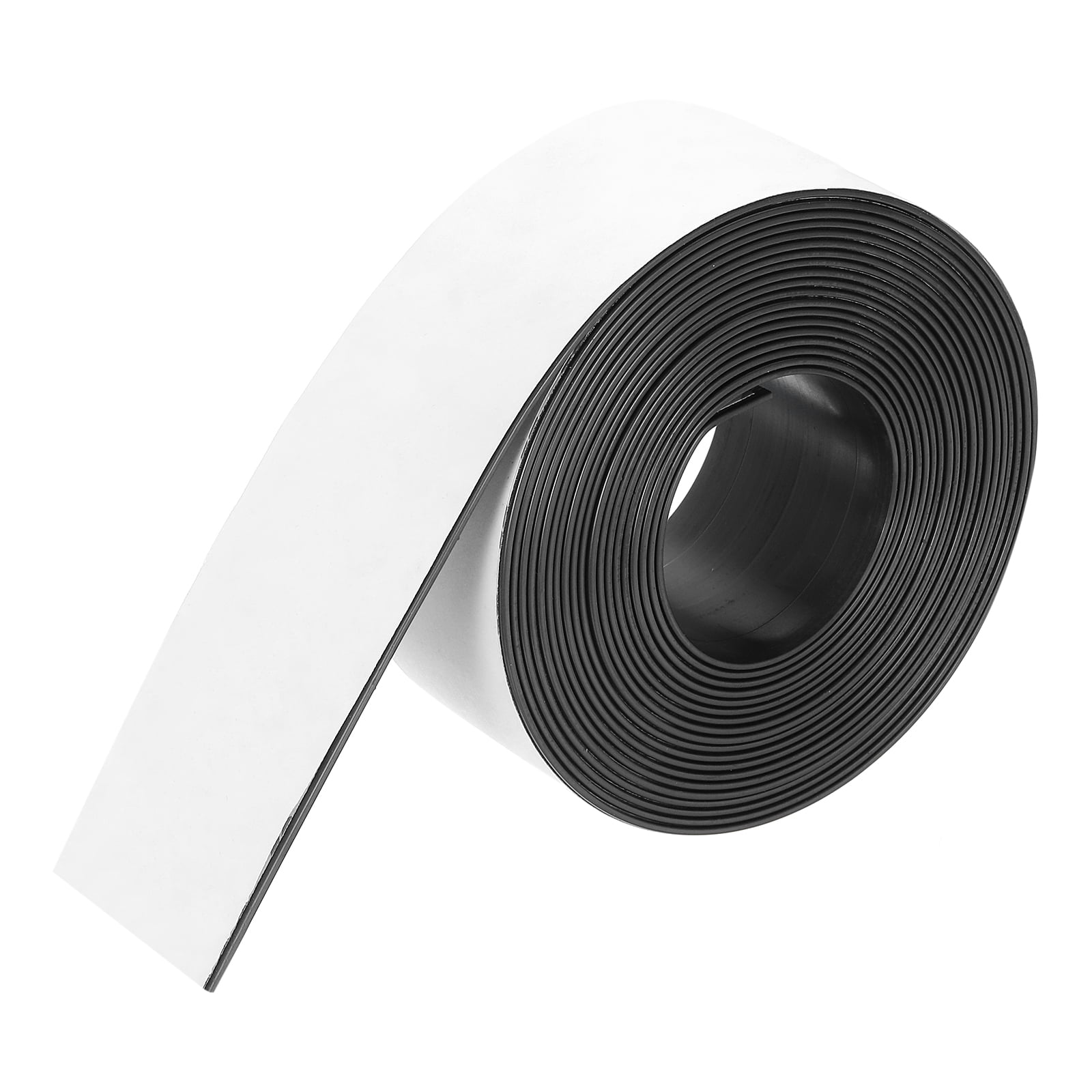 Uxcell Magnetic Strip 16.4 Feet x 1 31/32" Width x 1/16" Thick Magnetic Tape Labels Stickers