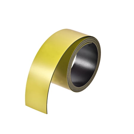 Uxcell Magnetic Strip for Crafts, 1 Inch x 3.3 Feet Yellow