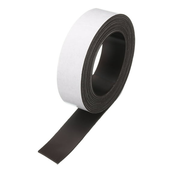 Uxcell Magnetic Tape, 6.56 Feet Magnet Tape Roll with Adhesive Backing DIY, Art Projects, Whiteboards