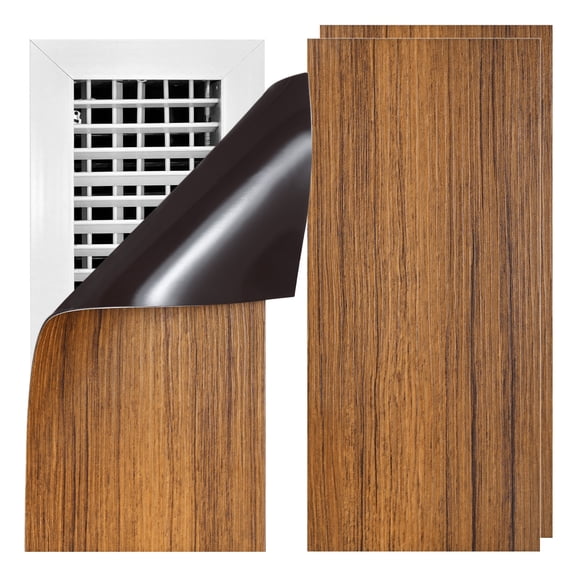 Uxcell Magnetic Vent Covers [2pcs] - Vent Covers For Home Floor Use For Wall, and Ceiling Registers & Home  &  RV & HVAC - [Woodon - 12 x 5.5 IN]