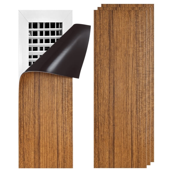 Uxcell Magnetic Vent Covers [3pcs] - Vent Covers For Home Floor Use For Wall, and Ceiling Registers & Home  &  RV & HVAC - [Woodon - 12 x 4 IN]