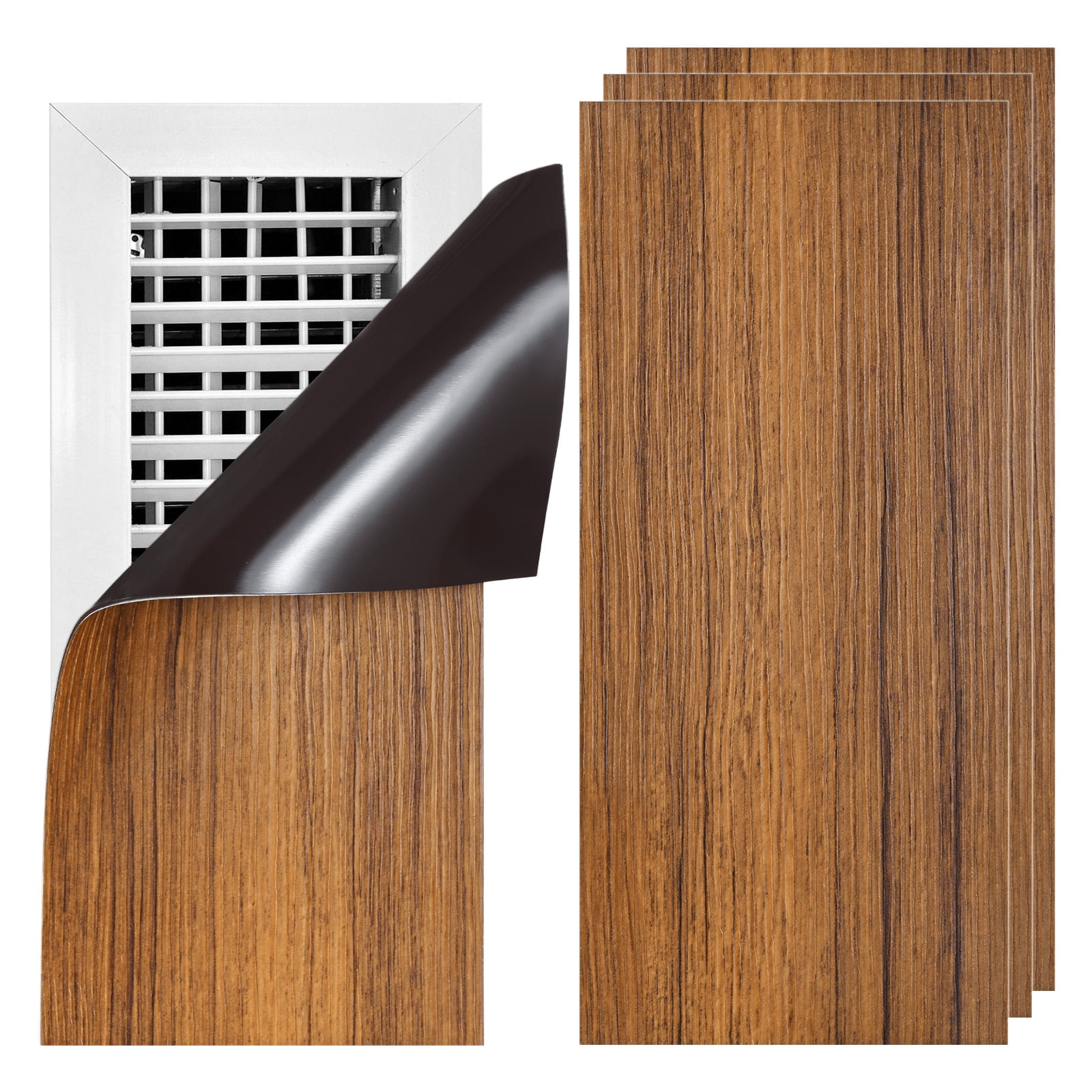 Uxcell Magnetic Vent Covers [3pcs] - Vent Covers For Home Floor Use For Wall, and Ceiling Registers & Home  &  RV & HVAC - [Woodon - 12 x 5.5 IN]