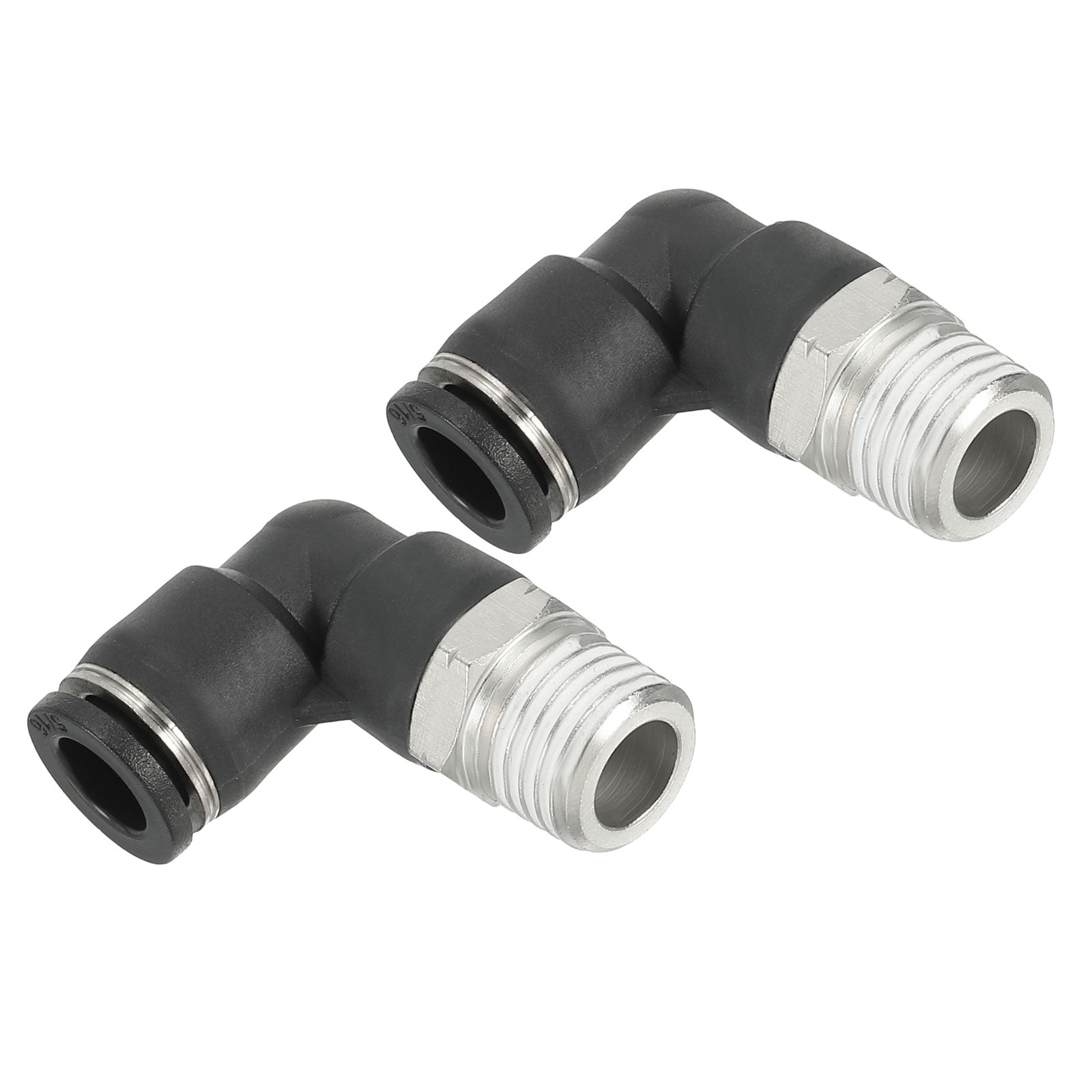 Buyers 90° Male Elbow, H5405x6, 3/8 Tube O.D, 1/4 Male Npt - Min Qty