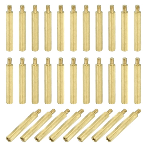 Uxcell Male Female Brass Hex Spacer Standoff PCB 17+3 mm