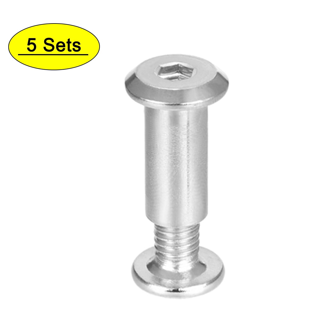 Socket Stud Post Uxcell Male M6x10mm Hex Socket Screw Post Stainless Steel 5 Sets ...