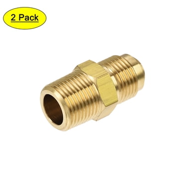 Brass 3/8 Male To 3/8 Male NPT Adapter Pipe Fitting Threaded Connector