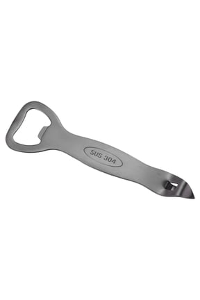 Manual Bottle Opener, Stainless Steel Church Key Can Opener Portable Punch Bottle Cap Remover Vial Breaker Tool for Kitchen Party Home Beverage Beer Soda Cans, Black