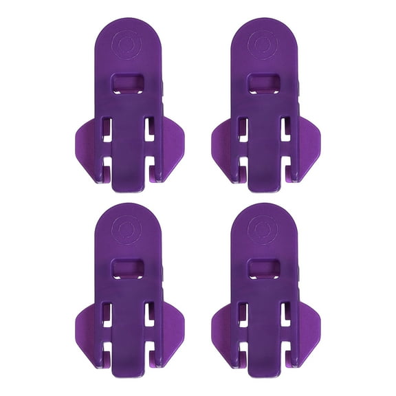 Uxcell Manual Easy Can Opener, 4 Pack Plastic Beverage Can Covers Lids Protector, Bottle Opener for Soda, Beer (Purple)