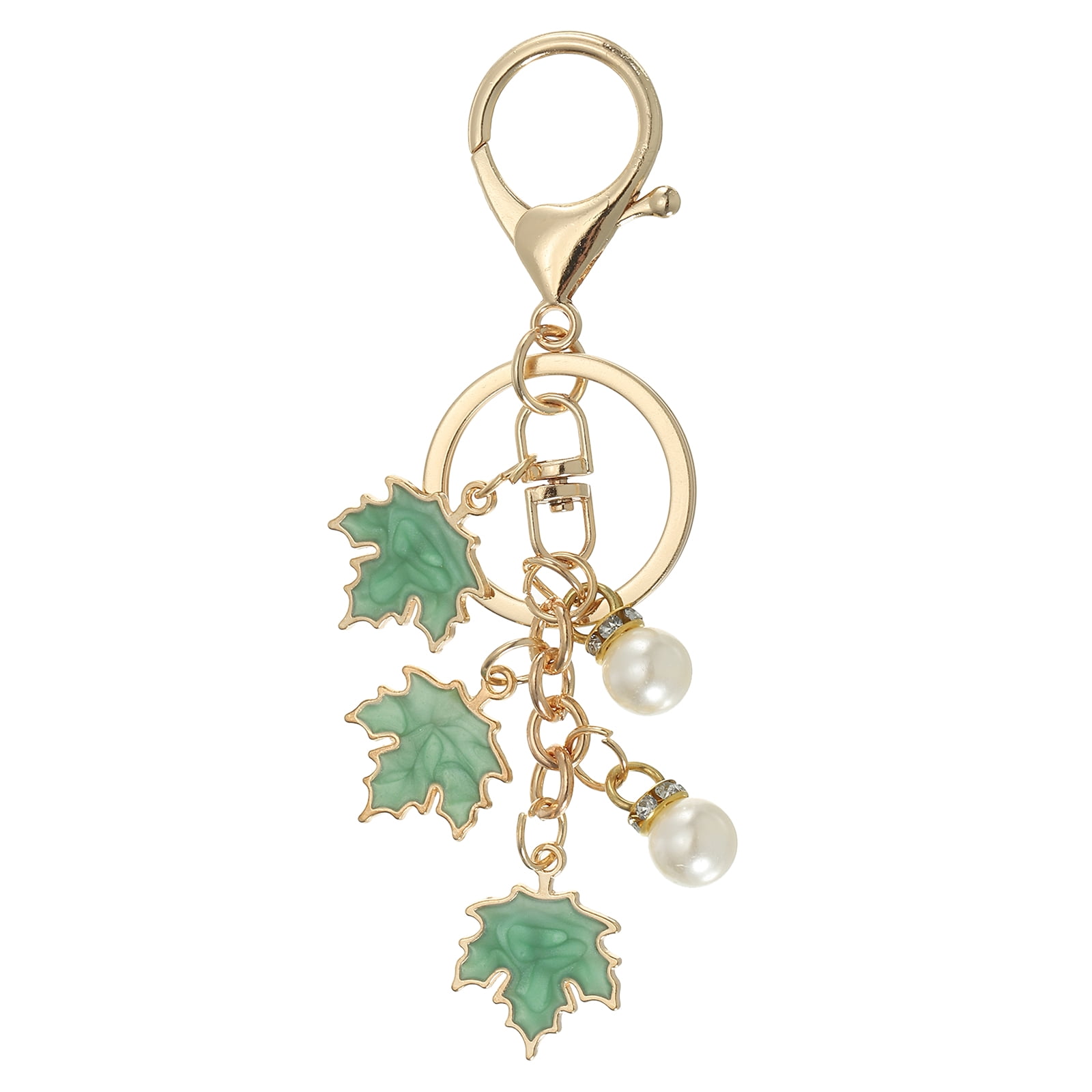 Uxcell Maple Leaf Keychain Maple Leaf Enamel Plant Keyrings Cute Autumn ...