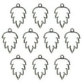 thumbnail image 1 of Uxcell Maple Leaf Shaped Alloy Open Back Bezel Pendants DIY Hollow Resin Frame, Black 20 Pack, 1 of 5