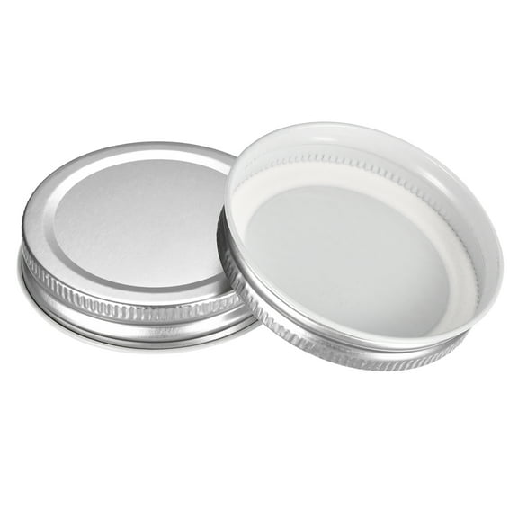 Uxcell Mason Jar Lids, 16 Pack - Tinplate Canning Lids Regular Mouth Leak Proof Fits Storage Jars (Silver)