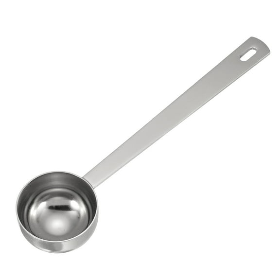 Uxcell Measuring Spoon, 20ml Long Handle Table Scoop Teaspoon Coffee Scoop Spoon for Ground Coffee Tea Sugar Cooking Baking, Silver