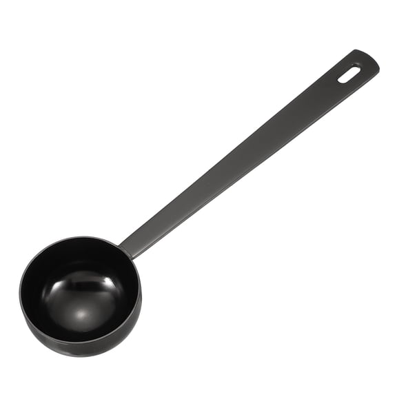 Uxcell Measuring Spoon, 25ml Long Handle Table Scoop Teaspoon Coffee Scoop Spoon for Ground Coffee Tea Sugar Cooking Baking, Black
