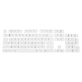 thumbnail image 1 of Uxcell Mechanical Keyboard Keycaps Keyboard Replacement Universal ABS Translucent 104 Keys, White 1 Set, 1 of 5