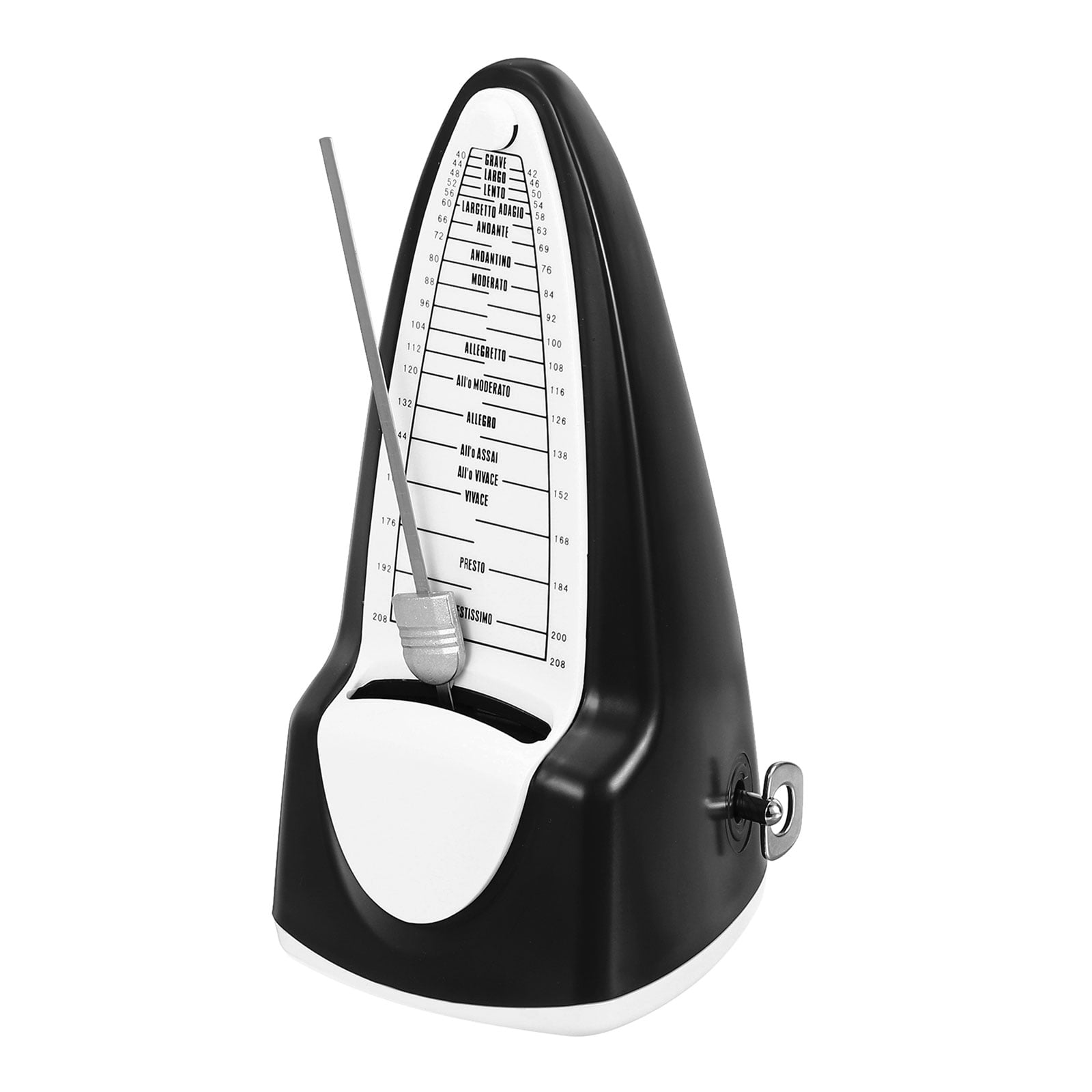 Uxcell Mechanical Metronome High Accuracy Musical Timer Universal Metronome for Piano Guitar Violin Ukulele Player Black