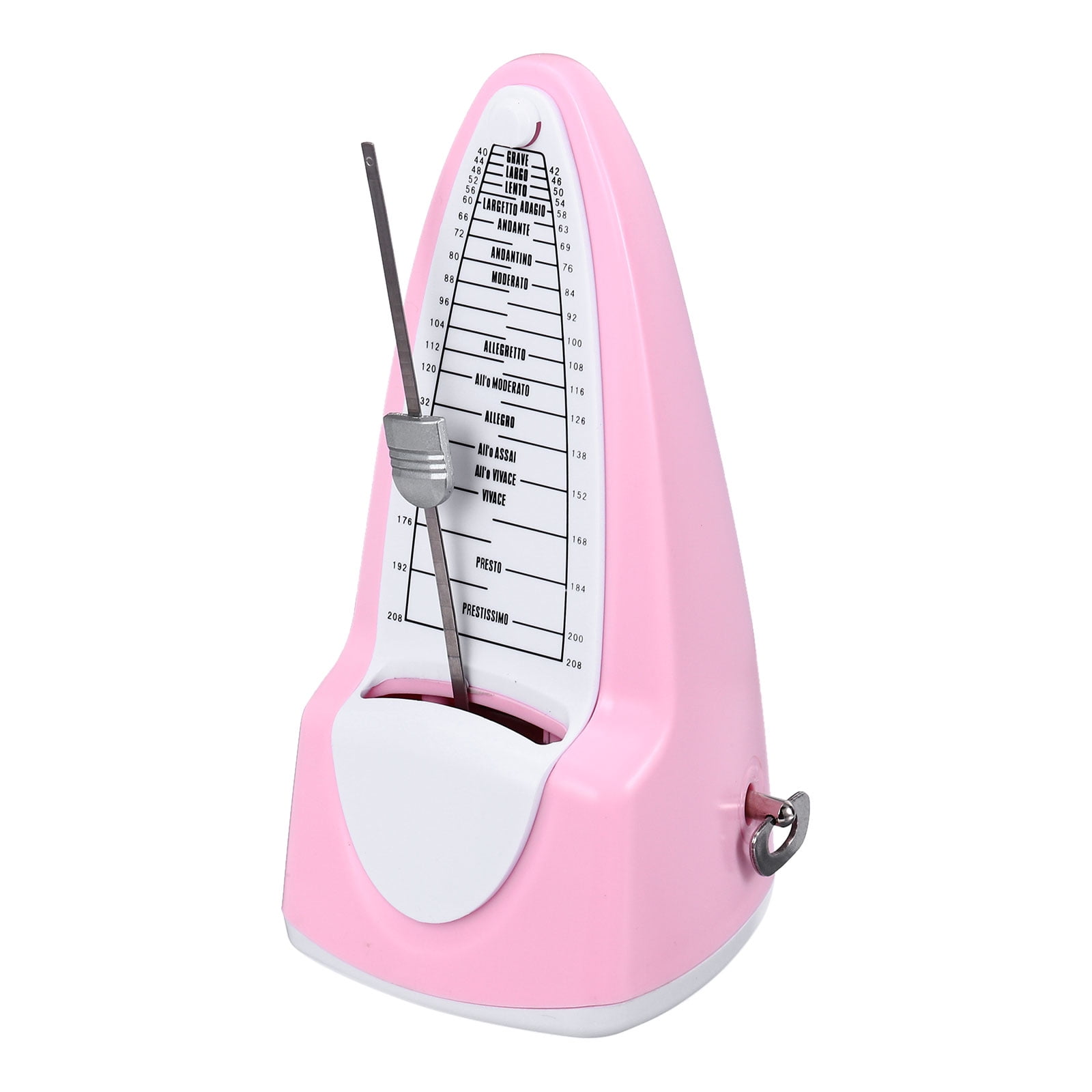 Uxcell Mechanical Metronome High Accuracy Musical Timer Universal Metronome for Piano Guitar Violin Ukulele Player Pink