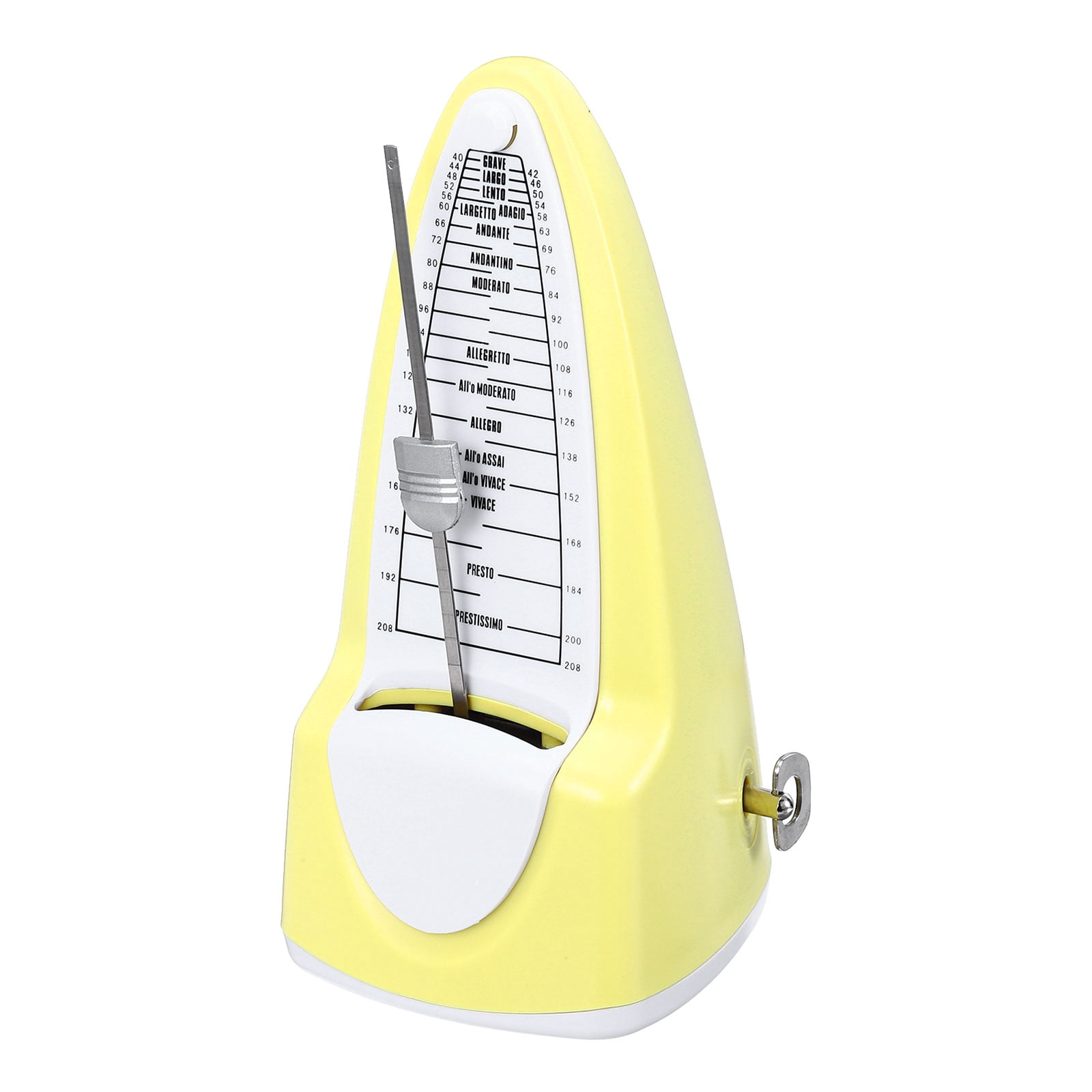 Uxcell Mechanical Metronome High Accuracy Musical Timer Universal Metronome for Piano Guitar Violin Ukulele Player Yellow