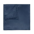 thumbnail image 1 of Uxcell Men's Pocket Squares Hankie Satin Solid Suits Handkerchief Bulk Set Light Navy, 1 of 7
