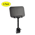 thumbnail image 1 of Uxcell Merchandise Sign Clip, Rotatable Price Tags with Display Board Black 8.5x16.5cm 4 packs, 1 of 5