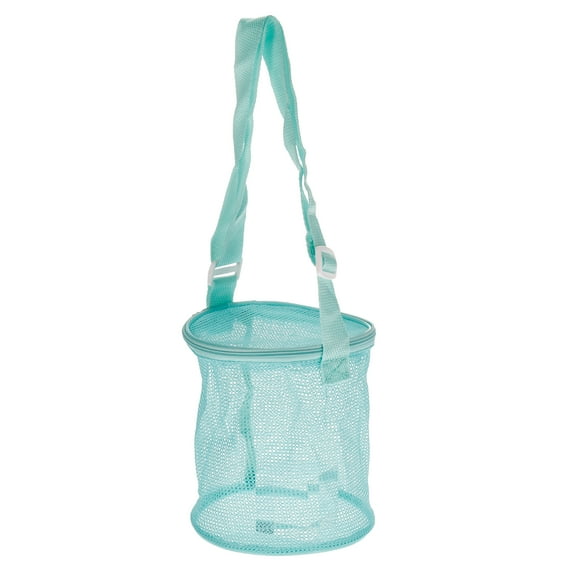 Uxcell Mesh Beach Bag Sea Shells Mesh Tote Sand Boxes Collecting Nets Bags, Green