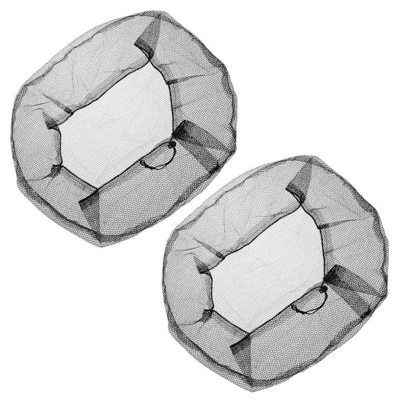 Uxcell Mesh Electric Fan Dust Cover 29.5" Washable Finger Protector Net, Black 2pcs