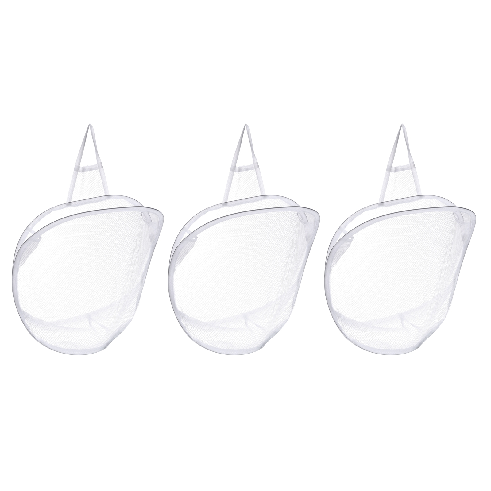 Uxcell Mesh Laundry Basket 3 Pack Wall Hanging Laundry Baskets Dirty