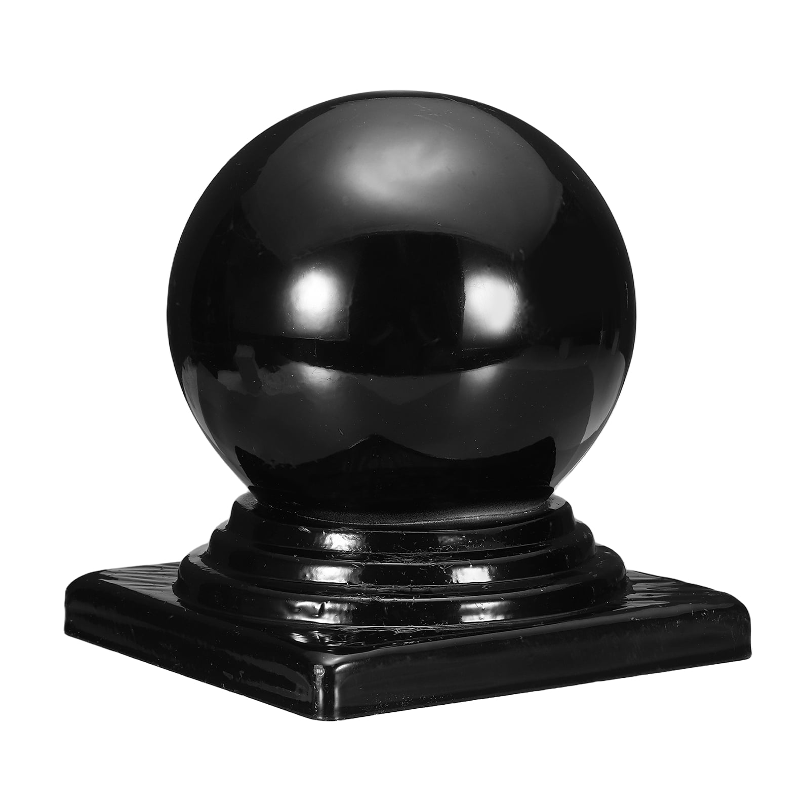 Uxcell Metal Ball Post Cap, 4.02 x 4.02 Inch Round Fence Post Cap with ...