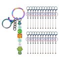 thumbnail image 1 of Uxcell Metal Beadable Keychains Bars with Lobster Hook Gradient Plating, 1 of 6