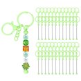 thumbnail image 1 of Uxcell Metal Beadable Keychains Bars with Lobster Hook Macaroon Light Green, 1 of 6