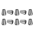 thumbnail image 1 of Uxcell Metal Bell Stopper, Conical Cord Ends Locks Fastener Drawstring Rope End Stopper Gray Black, 1 of 4