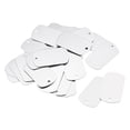 thumbnail image 1 of Uxcell Metal Blank Tags Stamping, 30x50mm DIY Engraving Aluminum ID Tags Silver for Craft, Decoration, Pack of 50, 1 of 7