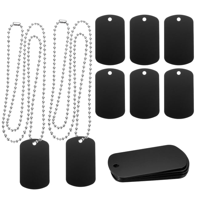 Uxcell Metal Blank Tags Stamping, Aluminum Blank Tags, Dog DIY ...