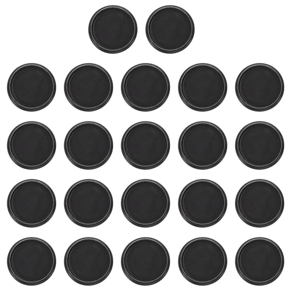 Plastic Book Binding Discs, 22Pcs 28mm Round Discbound Expansion Discs Binder Ring for DIY Notebooks Planner Accessories, Black