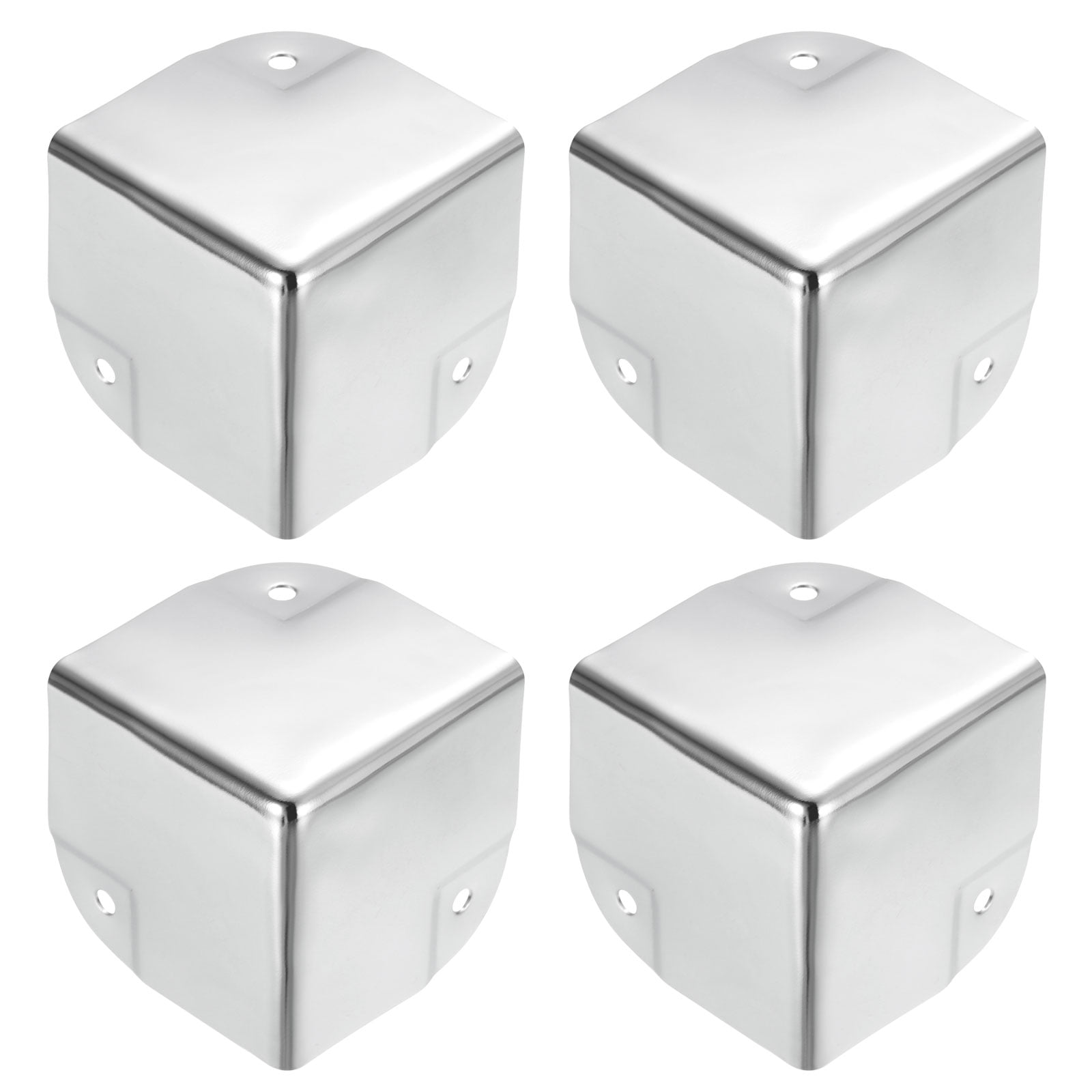 Uxcell Metal Box Corner Protectors Box Edge Guard Protector 50 x 50 x 50mm Silver Tone 12pcs