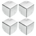 thumbnail image 1 of Uxcell Metal Box Corner Protectors Box Edge Guard Protector 50 x 50 x 50mm Silver Tone 24pcs, 1 of 5