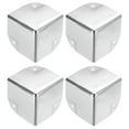 thumbnail image 1 of Uxcell Metal Box Corner Protectors Box Edge Guard Protector 50 x 50 x 50mm Silver Tone 32pcs, 1 of 5