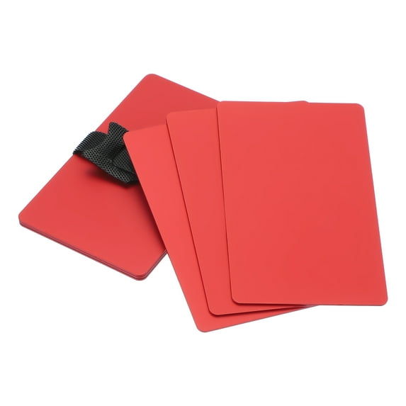 Uxcell Metal Business Card Thick Anodized Aluminum Blank Laser Engraving Cards for Multipurpose Use Red